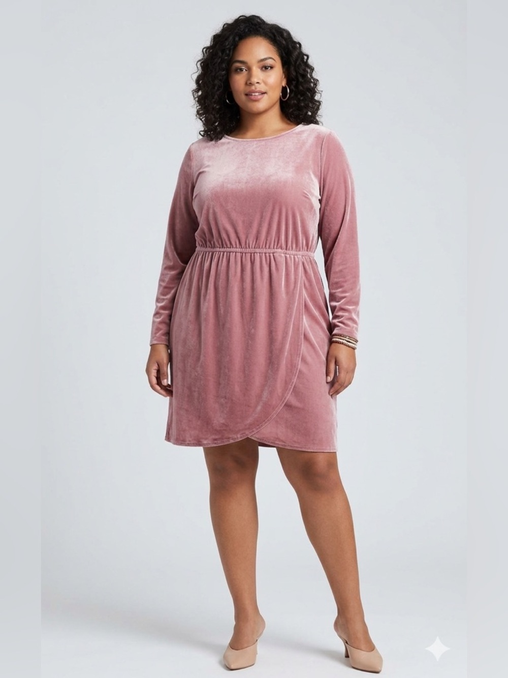 J. Crew Long Sleeve Mauve Dress